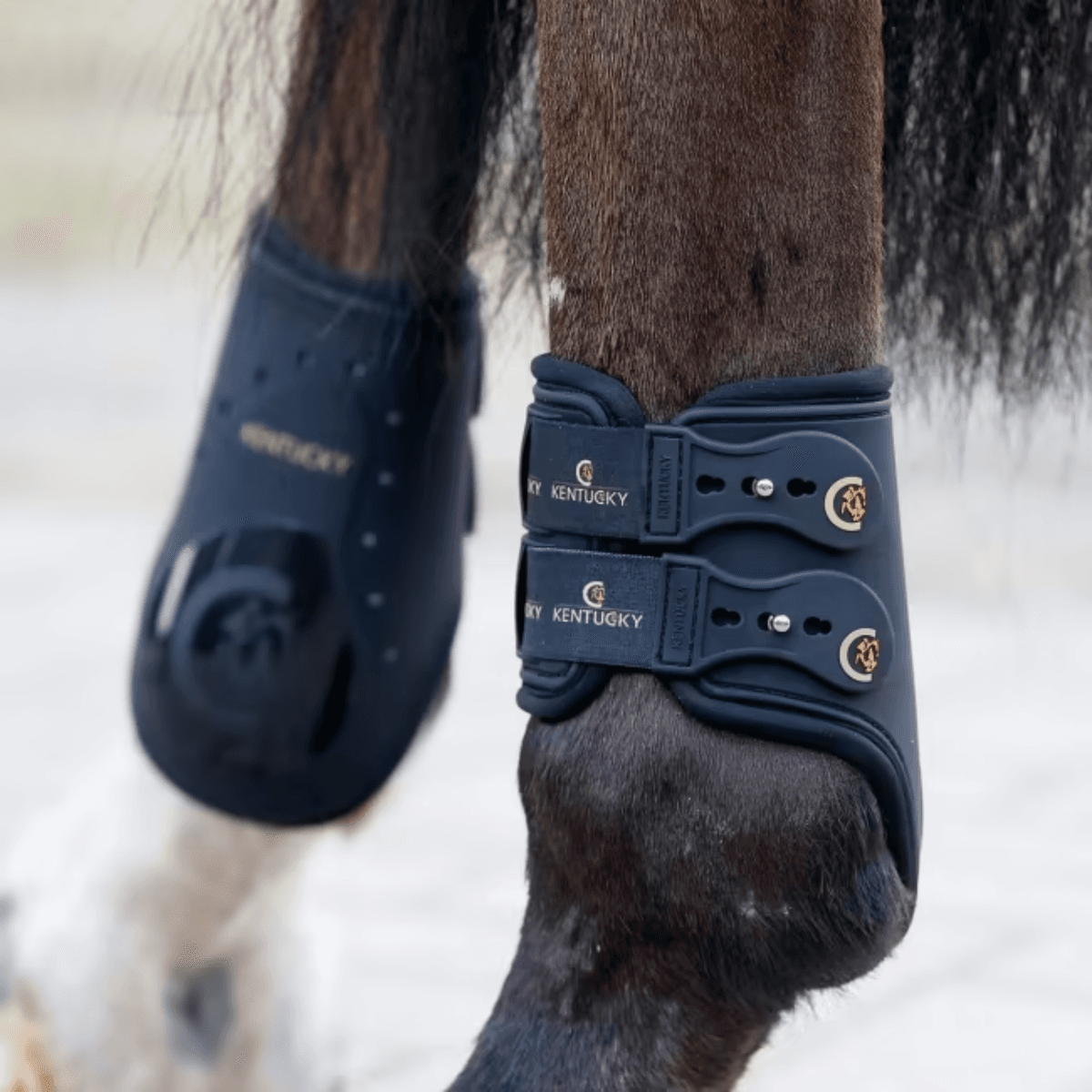 Kentucky Fetlock Boots Elastic Brown