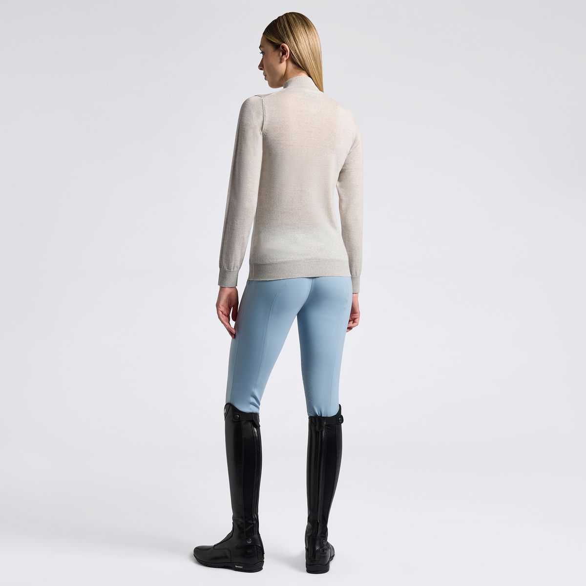 CT Half Zip Turtleneck Sweater Without Fringes