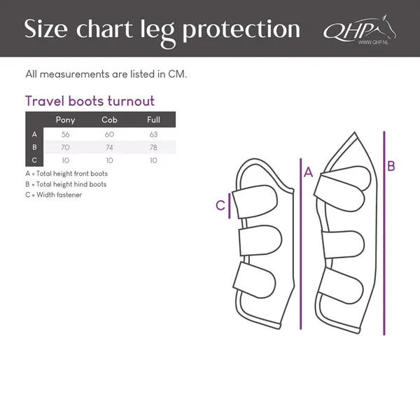 Hovedbilde QHP Travel boots turnout