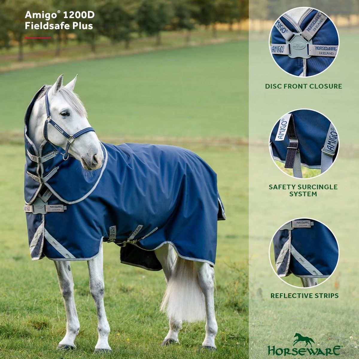 Amigo® 1200D FieldSafe Plus Turnout 100g