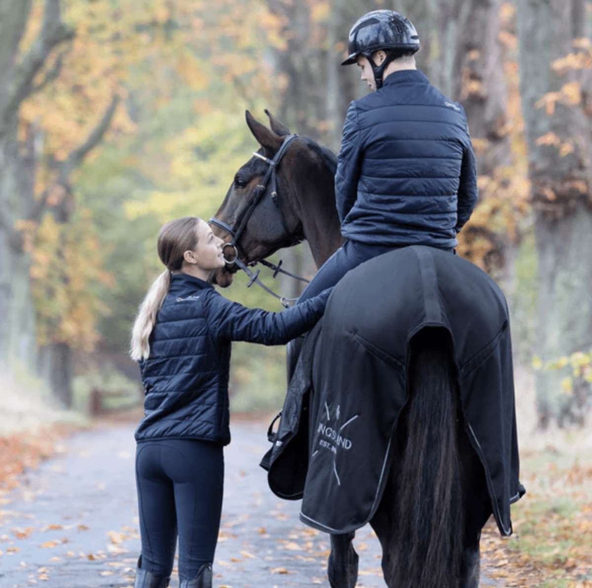 KLMona Fleece Exercise Rug Black