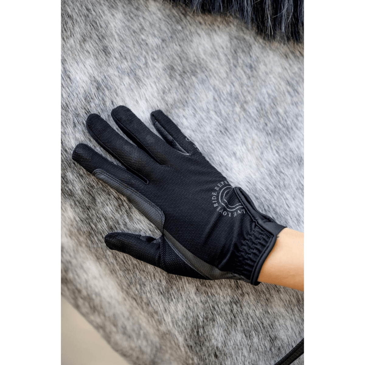 Equipage Terina mesh ridehansker for barn