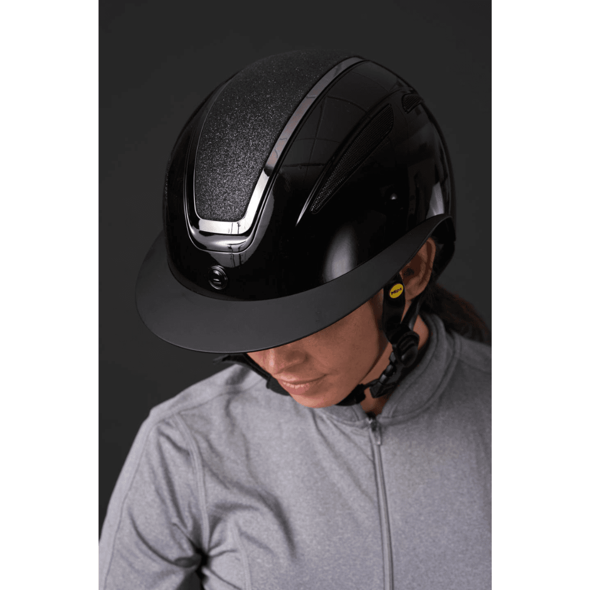 Equipage MIPS Guardian ridehjelm Glossy Glitter top