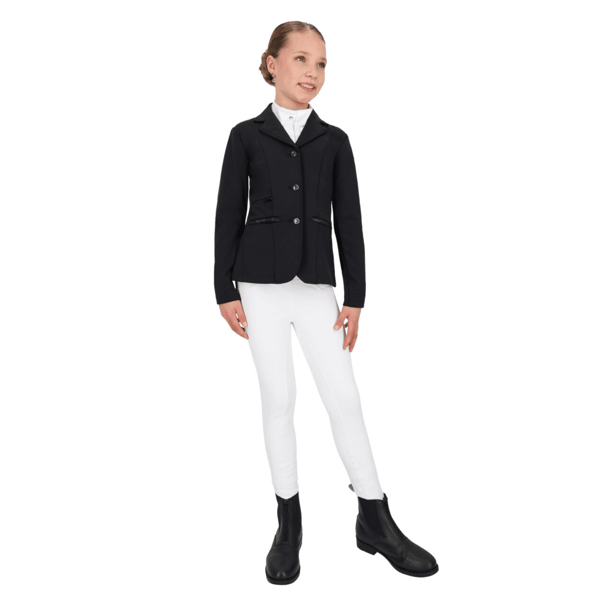 QHP Competition jacket Juliet Junior Black